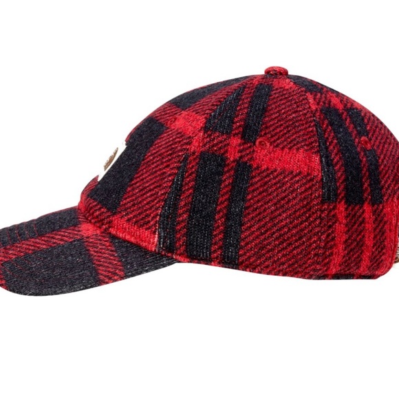 New The North Face Men’s Gordon Ball Cap Black/Burgundy Wool Adjustable - Picture 2 of 6